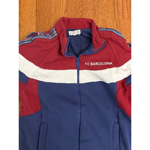 FC Barcelona 2019/20 Anthem Jacket Blue Red- Soccer Full Zip Women's Small- EUC - Picture 4 of 8